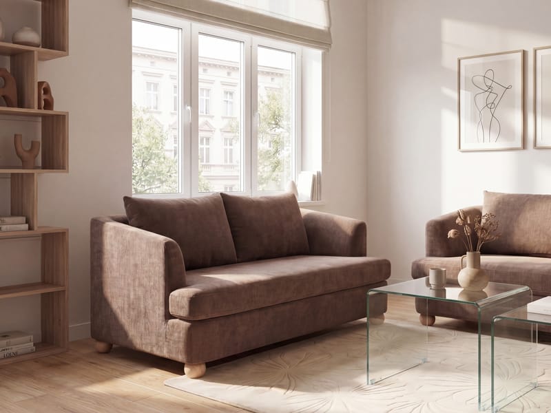3-seters sofa Rattvik - Brun - Møbler - Sofaer - Sofa 3 seter