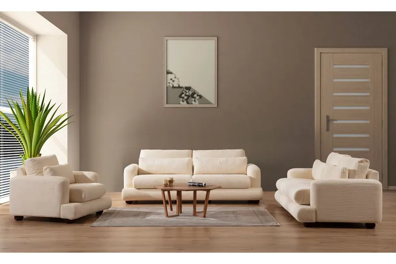 Relento Sofa 3-seter - Beige - Møbler - Sofaer - Sofa 3 seter