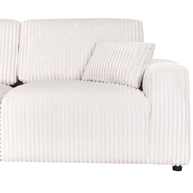 3-seters sofa Sandora - Hvit, Svart - Møbler - Sofaer - Sofa 3 seter