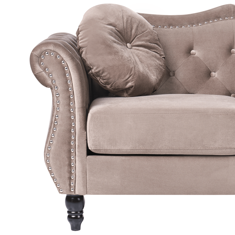 3-seters sofa Skien - Taupe - Møbler - Sofaer - Chesterfield sofaer