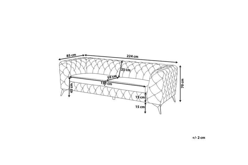 Sotra Sofa 2-4 Seter - Grønn - Møbler - Sofaer - Sofa 3 seter