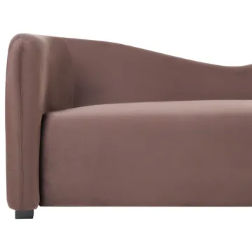 3-seters sofa Veltada - Mørkebrun - Møbler - Sofaer - Fløyel sofaer