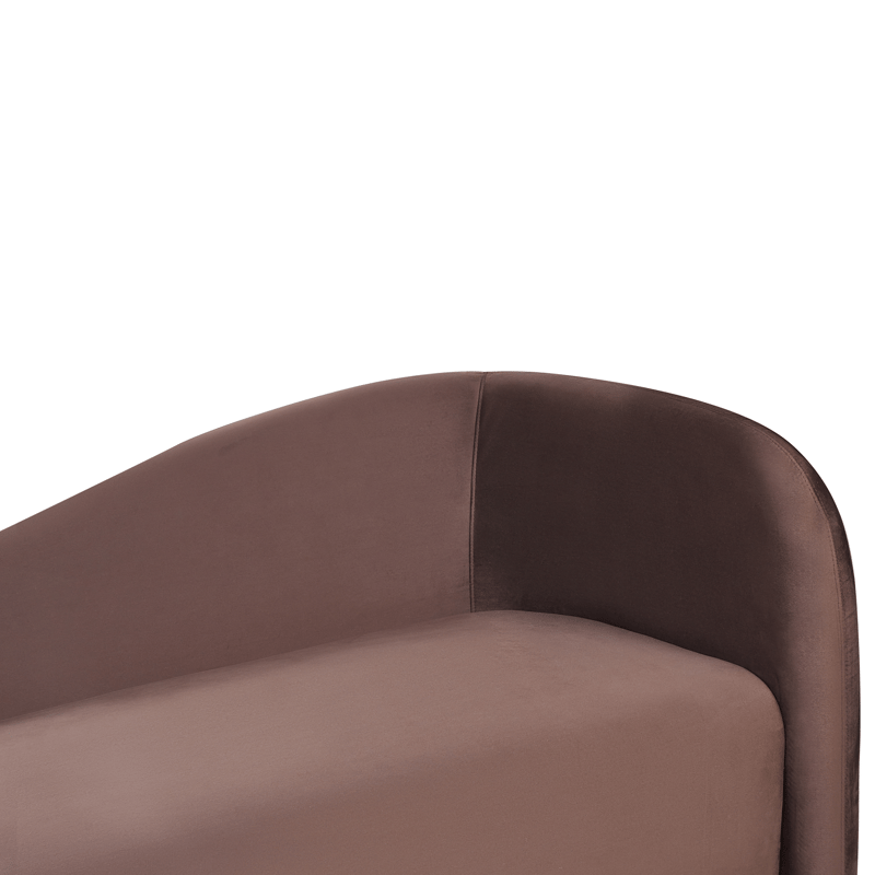 3-seters sofa Veltada - Mørkebrun - Møbler - Sofaer - Fløyel sofaer