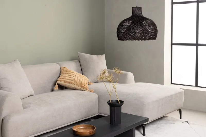 Viskan Sofa 3-seter - Lys grå - Møbler - Sofaer - Sofa med sjeselong - 3 seters sofa med divan