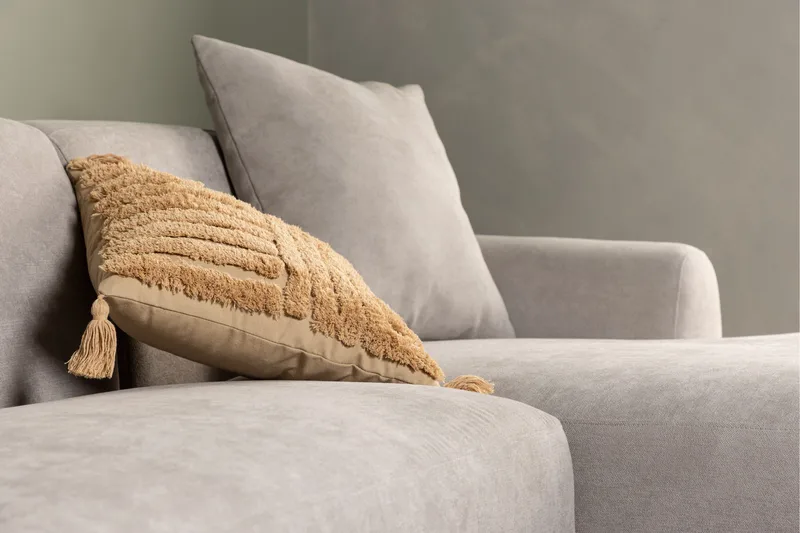 Viskan Sofa 3-seter - Lys grå - Møbler - Sofaer - Sofa med sjeselong - 3 seters sofa med divan