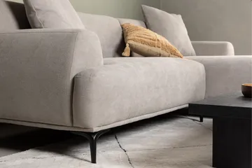 Viskan Sofa 3-seter - Lys grå - Møbler - Sofaer - Sofa med sjeselong - 3 seters sofa med divan