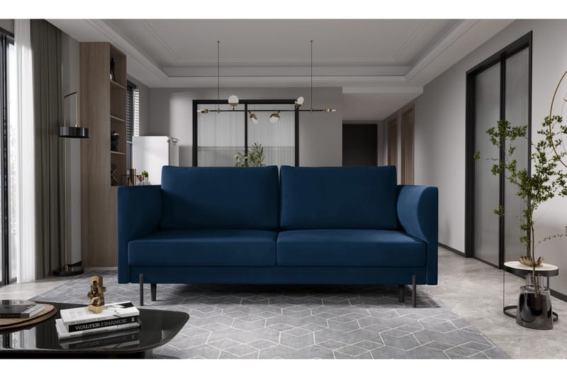 Zerlo 3-seters Sofa, Mørkeblå