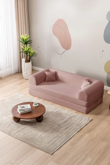 3-seters sovesofa Atelier Del Sofa Legom Eco (190 x 90 x 25 cm) Rosa - Møbler - Sofaer - Sovesofaer