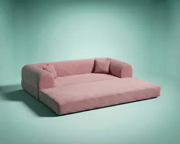 3-seters sovesofa Atelier Del Sofa Legom Eco (190 x 90 x 25 cm) Rosa - Møbler - Sofaer - Sovesofaer