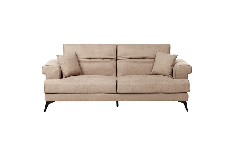 3-sitssoffa Beliani Skive Beige Beige VALUE_MISSING_2, Beige