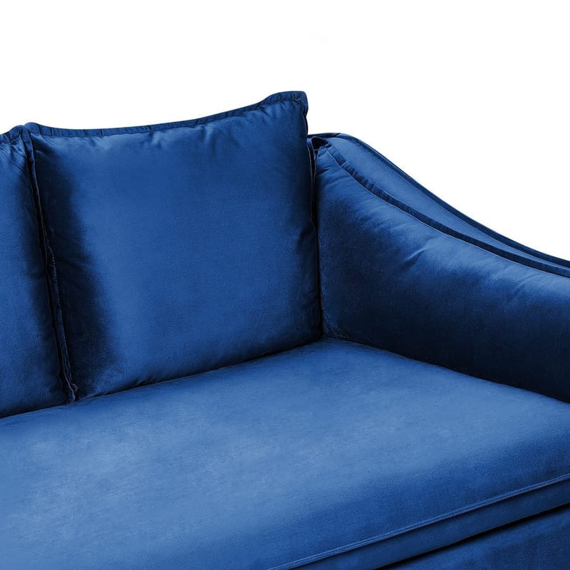 4-seters sofa Aure - Blå - Møbler - Sofaer - Fløyel sofaer
