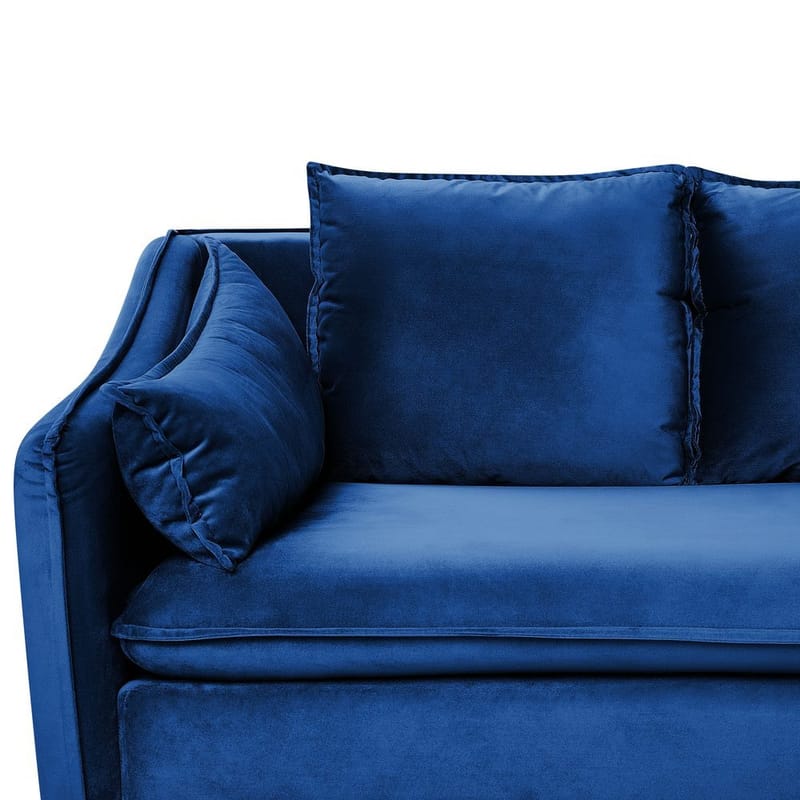 4-seters sofa Aure - Blå - Møbler - Sofaer - Fløyel sofaer