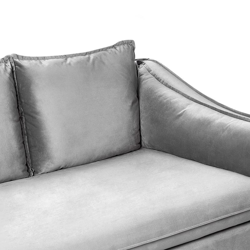 4-seters sofa Aure - Lys grå - Møbler - Sofaer - Fløyel sofaer