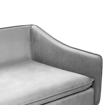 4-seters sofa Aure - Lys grå - Møbler - Sofaer - Fløyel sofaer
