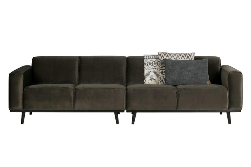 Statement 4-seters Fløyelssofa - Grønn - Møbler - Sofaer - 4 seter sofa