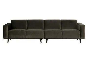 Statement 4-seters Fløyelssofa - Grønn - Møbler - Sofaer - 4 seter sofa