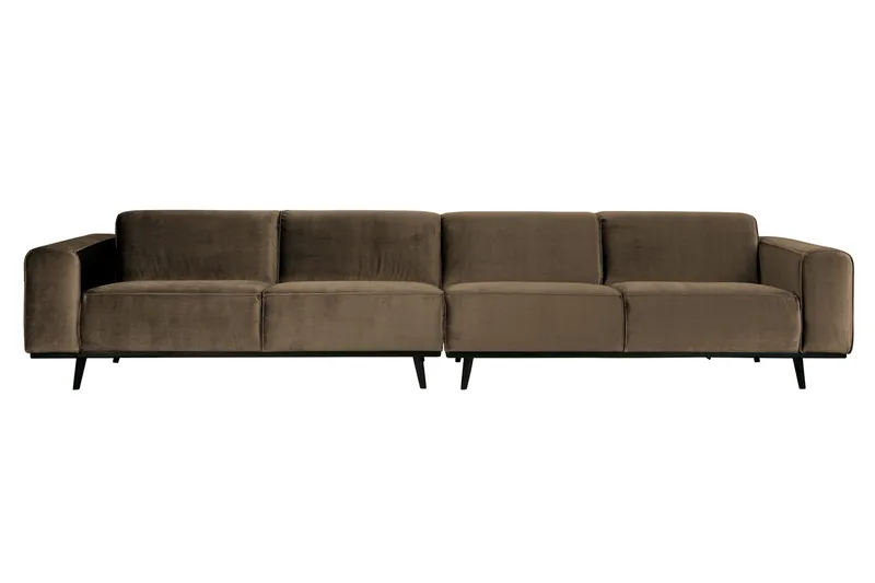 Statement 4-seters Fløyelssofa, Taupe