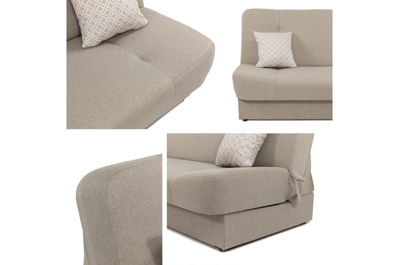 Abron Sofa 3-seter - Svart/Lys grå - Møbler - Sofaer - Sovesofaer