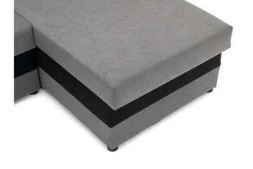 Alvared Sofa Dobbeldivan 4-seter - Mørk grå - Møbler - Sofaer - Sovesofaer