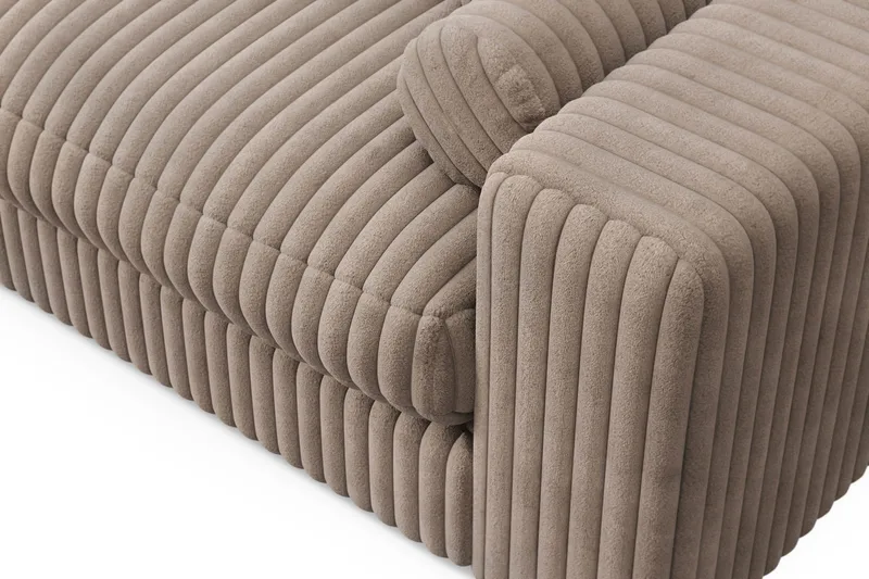 Arken Lyx 4-seter Dyp Sofa i Manchester - Greige - Møbler - Sofaer - 4 seter sofa