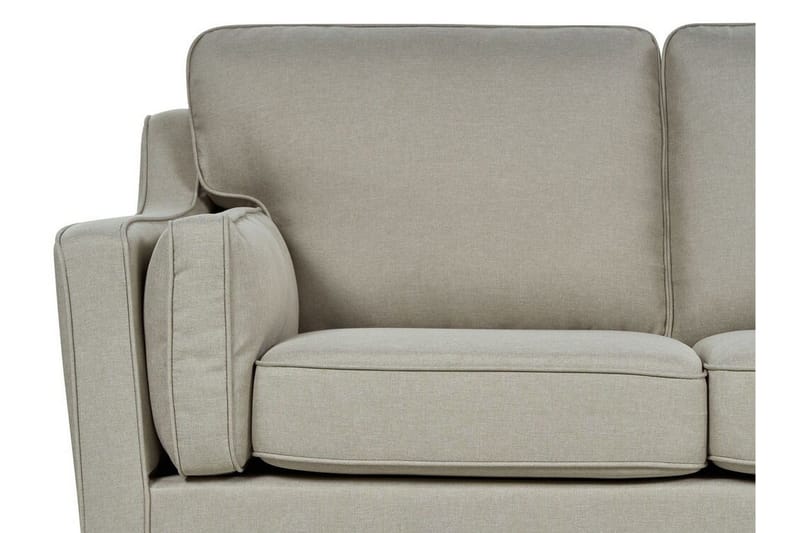 Bertha Sofa 3-seter - Beige/Mørkt tre - Møbler - Sofaer - Sofa 3 seter