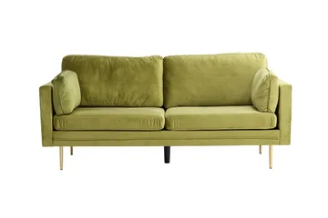 Boom Fløyelssofa 3-seter - Grønn - Møbler - Sofaer - Fløyel sofaer