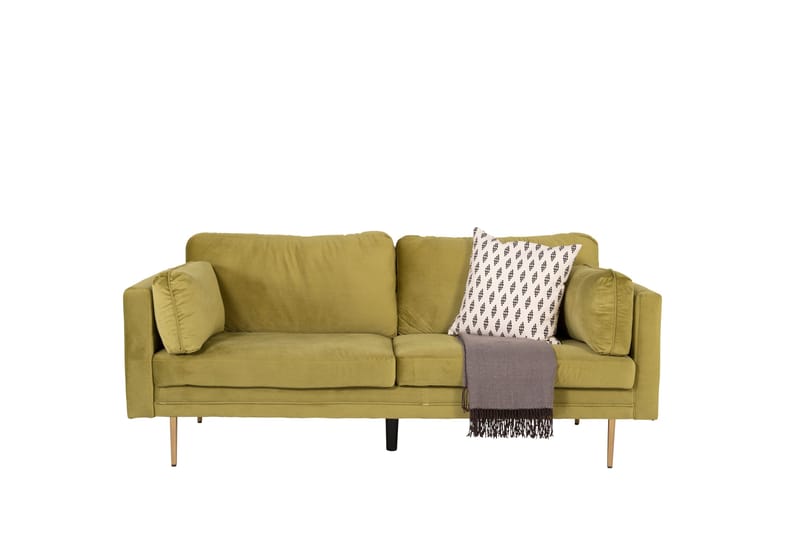 Boom Fløyelssofa 3-seter - Grønn - Møbler - Sofaer - Fløyel sofaer