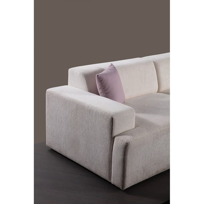 Branorin 3-seters Hjørnesofa - Kremhvit - Møbler - Sofaer - Sofa med sjeselong