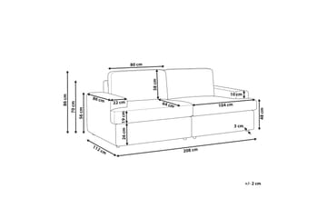 Brennan Sofa 3-seter - Hvit - Møbler - Sofaer - Sofa 3 seter