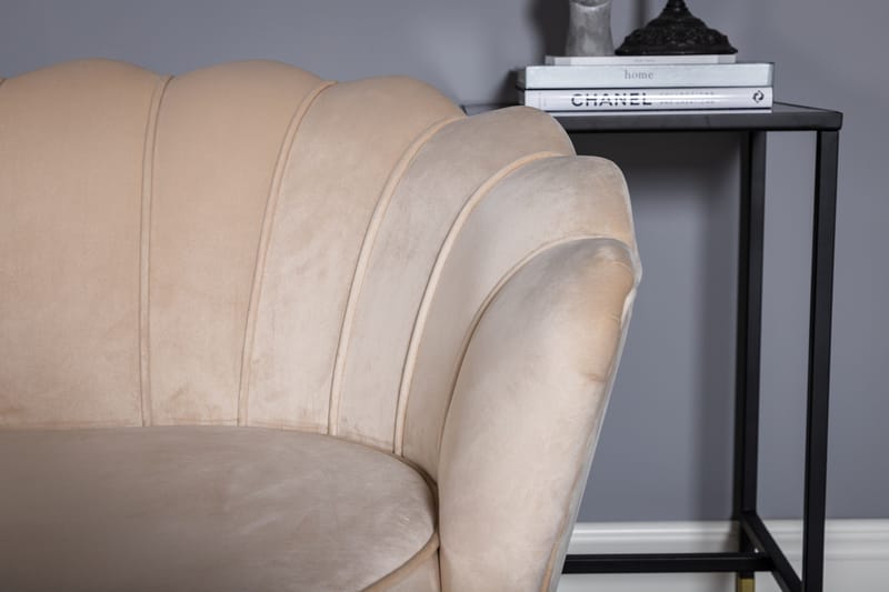 Calais 3-seter Sofa Fløyel - Beige - Møbler - Sofaer - Fløyel sofaer