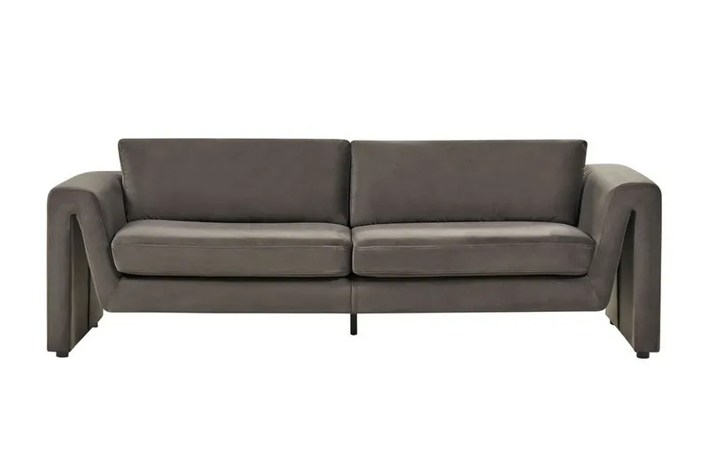 Durran Sofa 3-seter, Grå/Svart