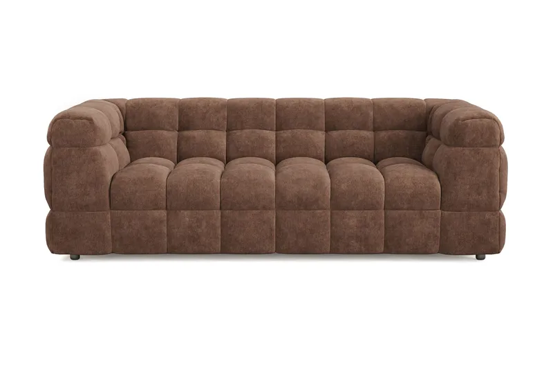 Elise 3-seters Sofa, Brun