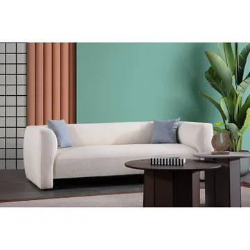 Elvaris 3-seters sofa - Hvit - Møbler - Sofaer - Sofa 3 seter