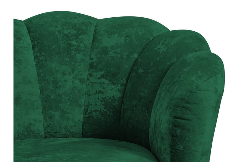 Adrial 2-seters Sofa - Fløyel/Rosa/Svart Krom - Møbler - Sofaer - Fløyel sofaer
