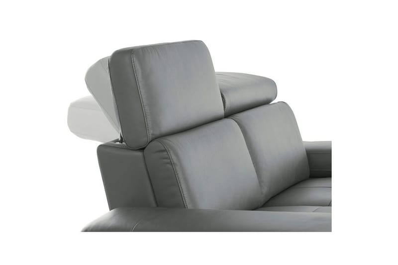 Hjørnesofa 3-seter Rayland Grå, PU, Høyre Elektrisk Recliner - Grå, PU, Høyre Elektrisk Recliner - Møbler - Sofaer - Skinnsofaer