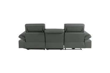 Hjørnesofa 3-seter Rayland Grå, PU, Høyre Elektrisk Recliner - Grå, PU, Høyre Elektrisk Recliner - Møbler - Sofaer - Skinnsofaer