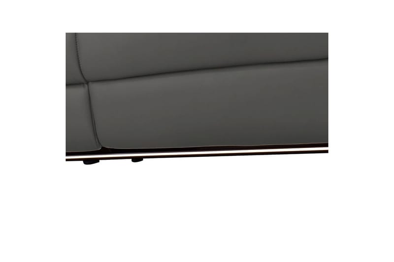 Hjørnesofa 3-seter Pareli Grå, Lær/PU, Venstre Manuell Recliner - Grå, Lær/PU, Venstre Manuell Recliner - Møbler - Sofaer - Skinnsofaer