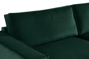 Cloudia Hjørnesofa Large Fløyel - Grønn - Møbler - Sofaer - Hjørnesofa