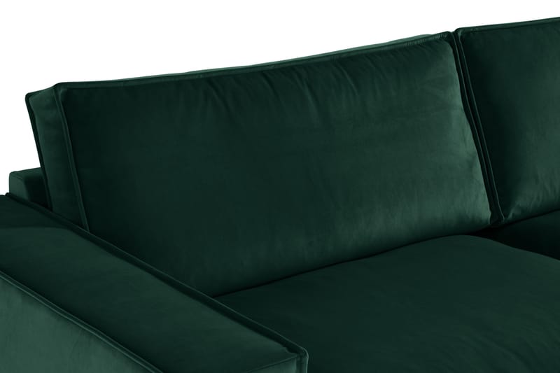 Cloudia Hjørnesofa Large Fløyel - Grønn - Møbler - Sofaer - Hjørnesofa