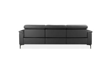 Hjørnesofa 3-seter Lund Grå, Lær/PU, Venstre Elektrisk Recliner - Grå, Lær/PU, Venstre Elektrisk Recliner - Møbler - Sofaer - Hjørnesofa