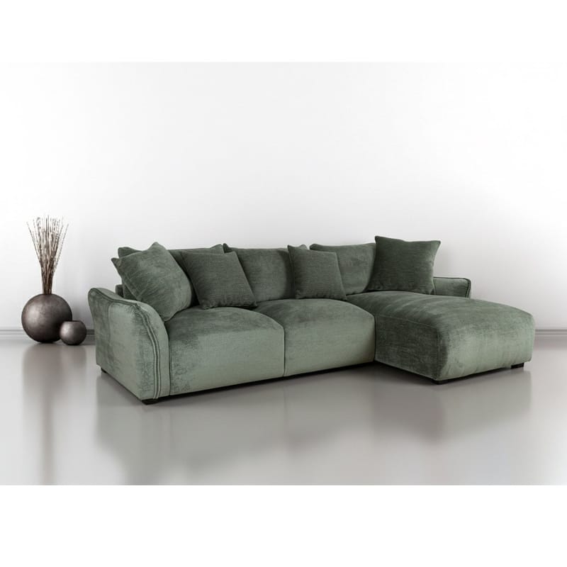 Hjørnesofa Denvi Høyre - mintgrønn - Møbler - Sofaer - Sofa med sjeselong