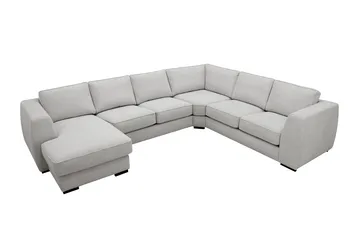 Optus 5-seters hjørnesofa med vendbar divan - Lysegrå - Møbler - Sofaer - Hjørnesofa - Hjørnesofa med divan