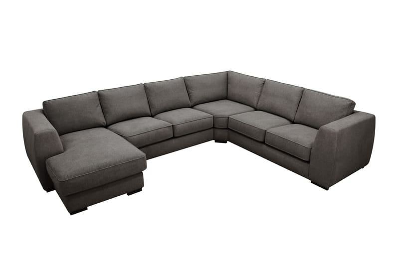 Optus 5-seters hjørnesofa med vendbar divan - Mørkegrå - Møbler - Sofaer - Hjørnesofa - Hjørnesofa med divan