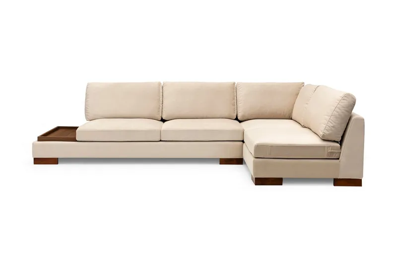 Tulima Sofa med Sjeselong Høyre, Beige/Natur