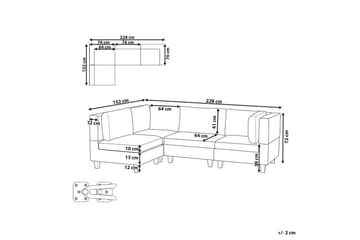 Hörnsoffa Black - Møbler - Sofaer - Modulsofaer - Komplett modulsofa