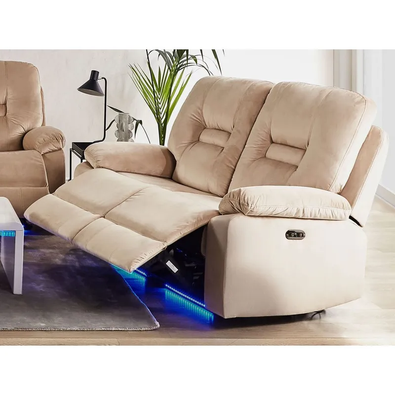 2-seters sofa Rovik - Beige - Møbler - Sofaer - Reclinersofaer - 2 seters kinosofa & reclinersofa