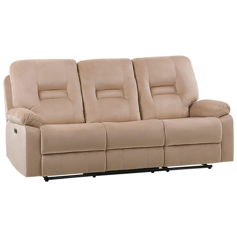 3-seters sofa Rovik - Beige - Møbler - Sofaer - Reclinersofaer - 3 seters kinosofa & reclinersofa