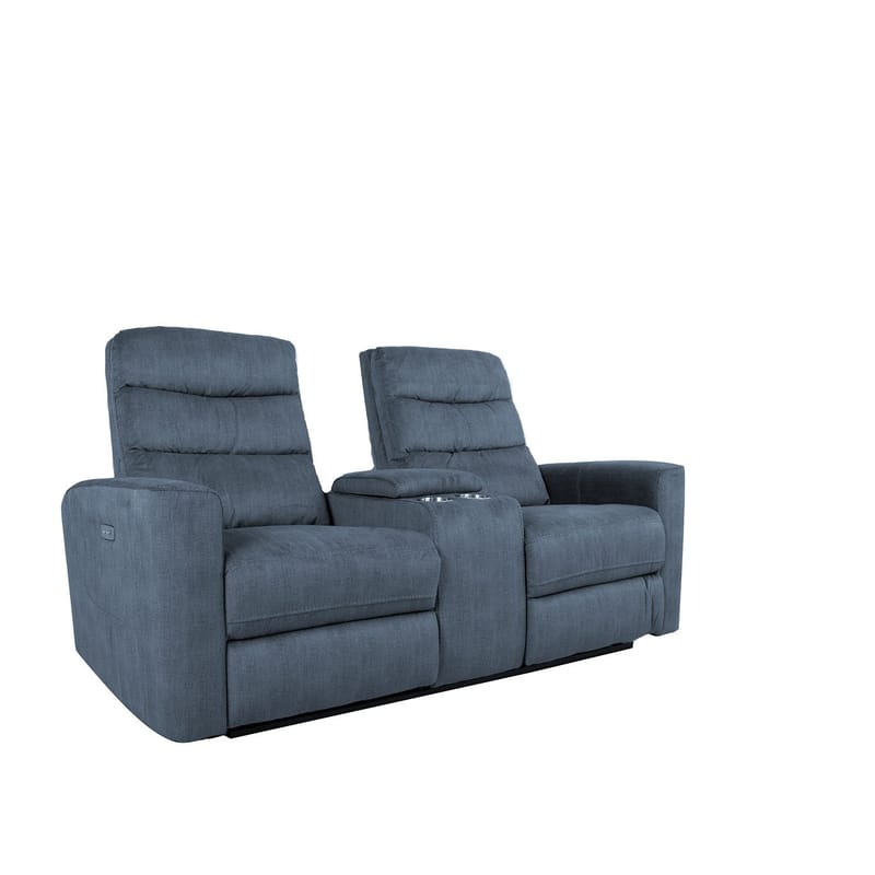 Reclinersofa Darvi 2-seter med elektrisk mekanisme - blå - Møbler - Sofaer - Reclinersofaer - 2 seters kinosofa & reclinersofa