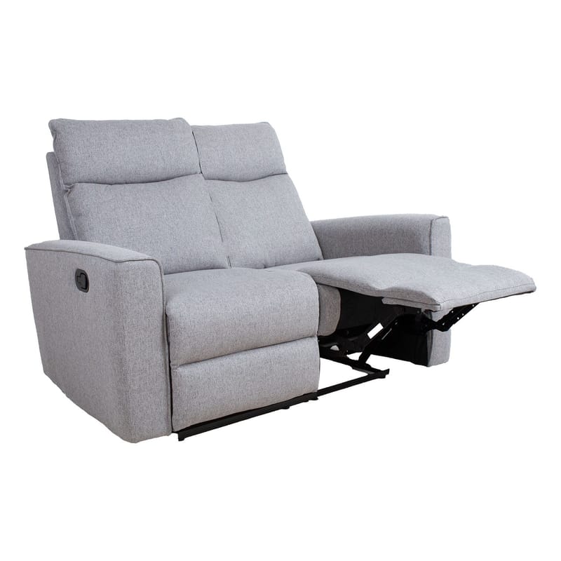 Reclinersofa Fjolna 2-seter med manuell mekanisme - grå - Møbler - Sofaer - Reclinersofaer - 2 seters kinosofa & reclinersofa