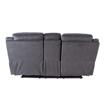 Reclinersofa Iskmar 2-seter med manuell mekanisme - grå - Møbler - Sofaer - Reclinersofaer - 2 seters kinosofa & reclinersofa